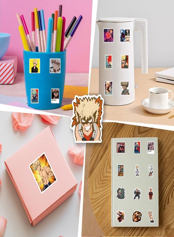 YEESACG 60pcs Classic Japanese Anime Sticker, Cute Cartoon Vinyl Waterproof Stickers for Water Bottle,Skateboard,Laptop,Phone,Journaling,Scrapbooking Decals for Party Supply Decor - Image 5